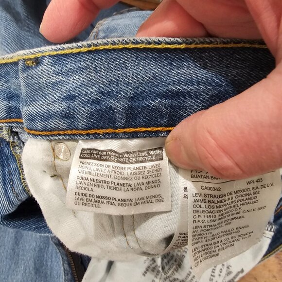 Levi's Jeans Mens 505 size 36" inseam 32" - Picture 7 of 9